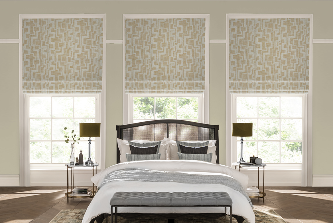 TS 2023 ROMAN BLINDS ROOMSET ZENOBIA HONEY