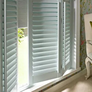 Bifold Blackout White Shutters 500X500