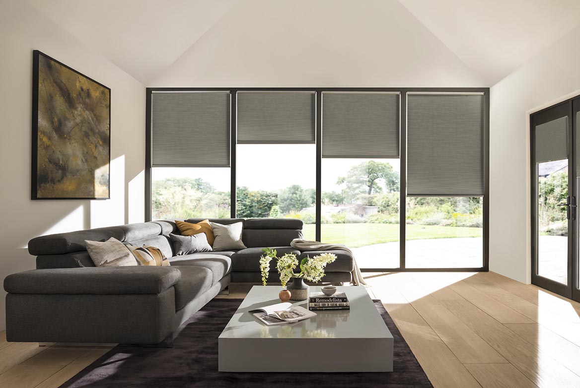Ts 2021 Duette Blinds Roomset Silk Stone Ochre 1168X782