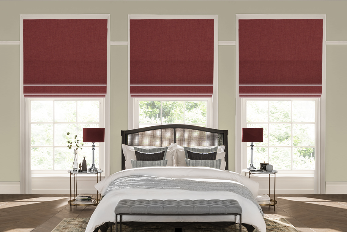 TS 2023 ROMAN BLINDS ROOMSET FOXLEY CHILLI