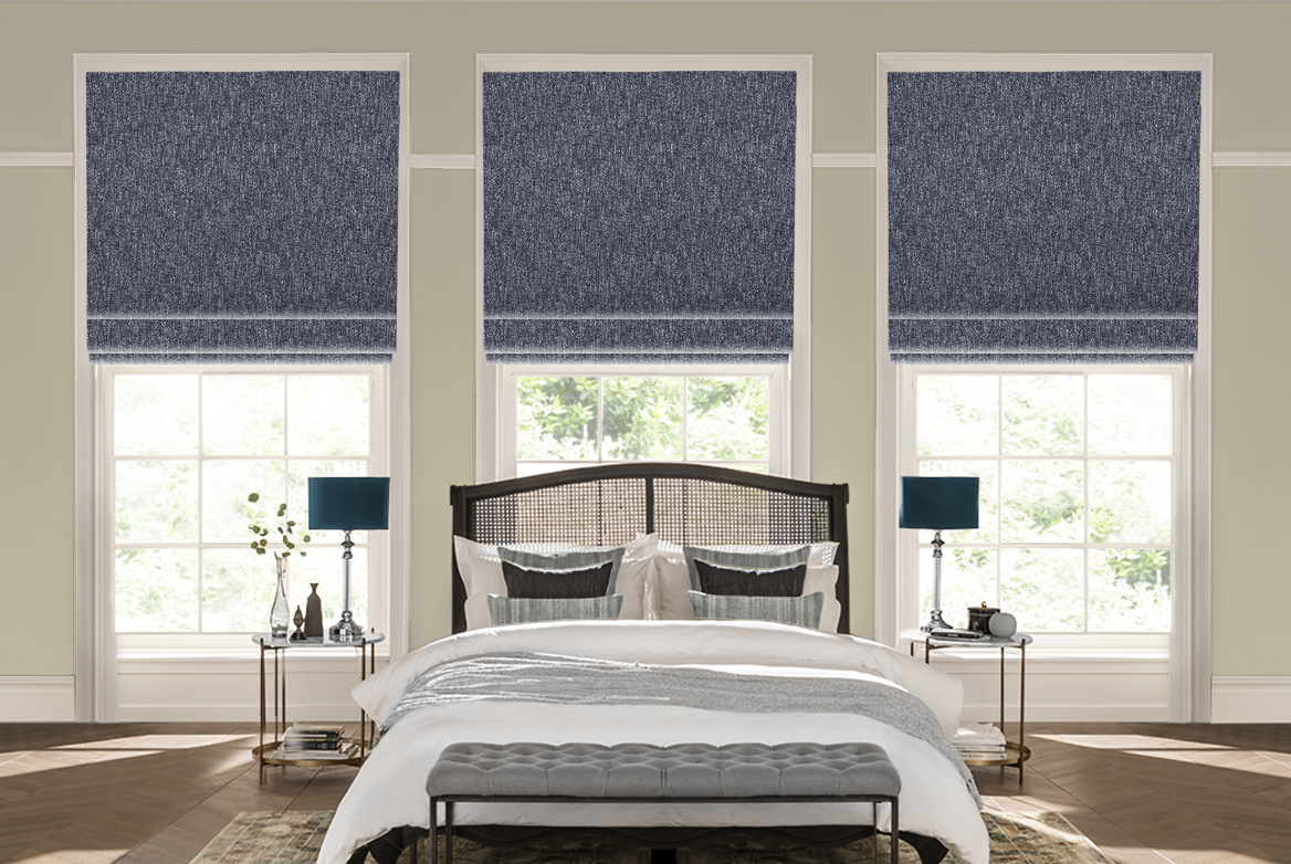 TS 2023 ROMAN BLINDS ROOMSET SHASTA NAVY