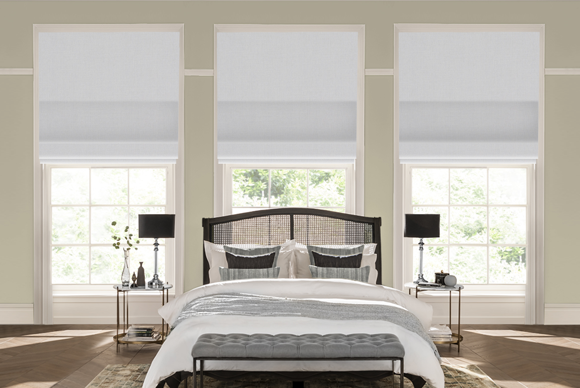 TS 2023 ROMAN BLINDS ROOMSET FOXLEY LAVENDER FOG