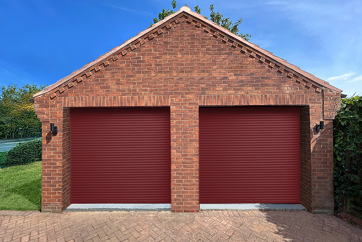 TS 2023 GARAGE DOOR ROLLER WEB ROOMSET BURGUNDY RAL3004 1168X782