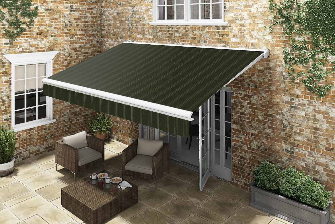 TS 2024 AWNING STRIPE FOREST GREEN