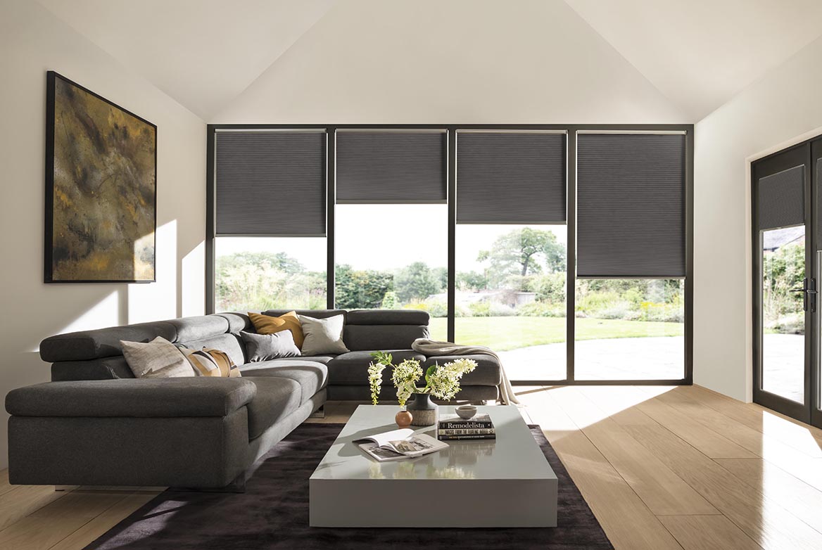 Ts 2021 Duette Blinds Roomset Silk Dim Out Charcoal 1168X782
