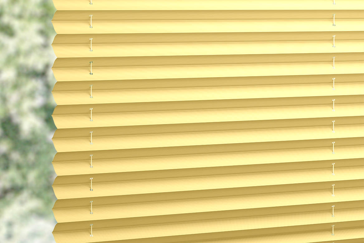 a plain yellow coloured swatch fabric 