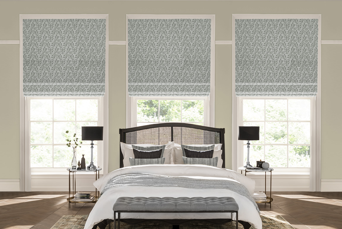 TS 2023 ROMAN BLINDS ROOMSET BALSAM SILVER