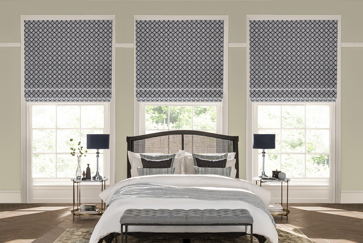 TS 2023 ROMAN BLINDS ROOMSET ASTER DENIM