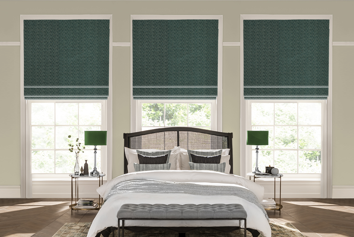 TS 2023 ROMAN BLINDS ROOMSET CELOSIA EMERALD