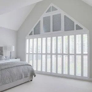 White Shaped Shutters