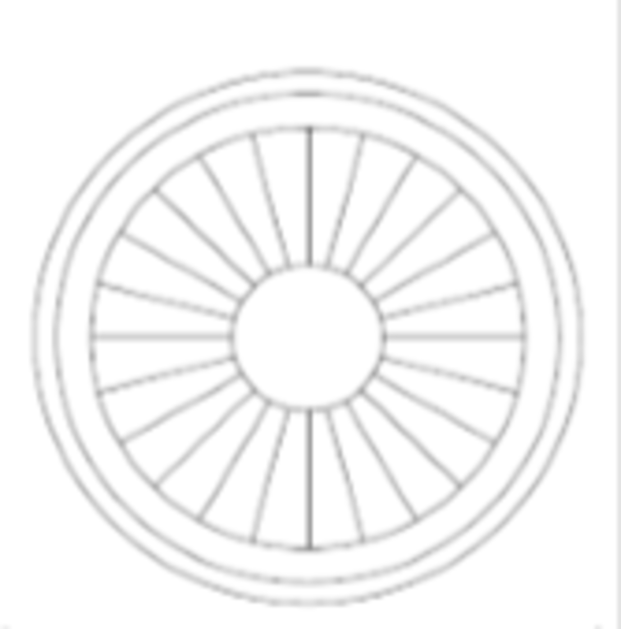 Line drawing illustration of a circular shutter.