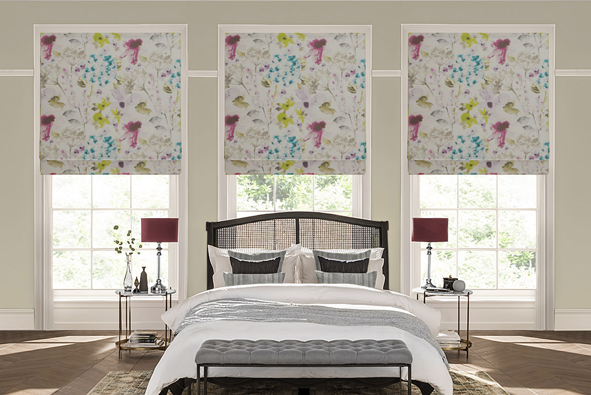 Ts 2022 Roman Blinds Roomset Floretta Berry