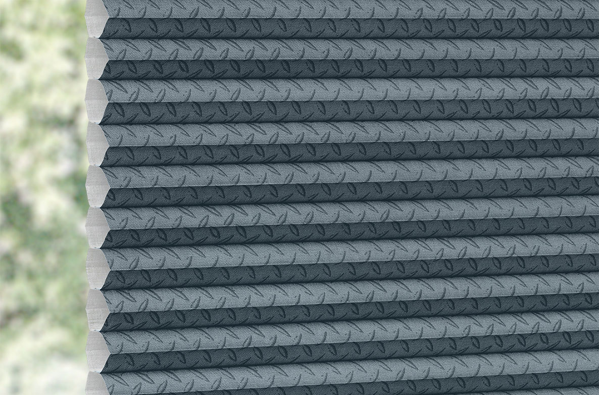 a Geometrics Blue, Grey coloured swatch fabric 