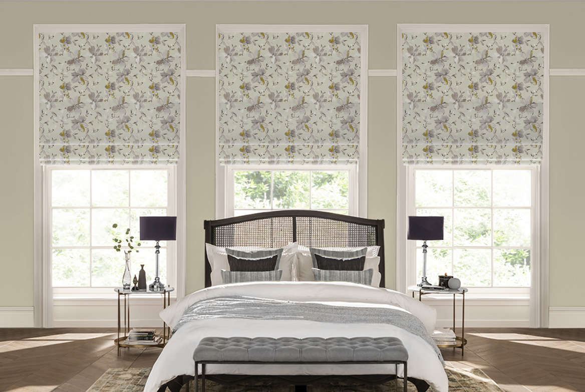 TS 2023 ROMAN BLINDS ROOMSET VINCA STERLING