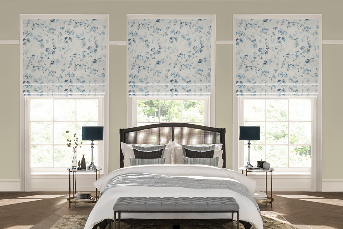 TS 2023 ROMAN BLINDS ROOMSET GLORIANA INKWASH