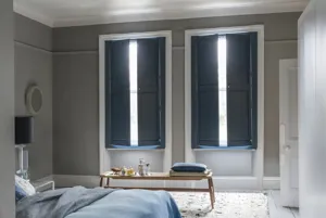 TS SHUTTERS BURLEY SOLID BEDROOM NAVY 5 Rt