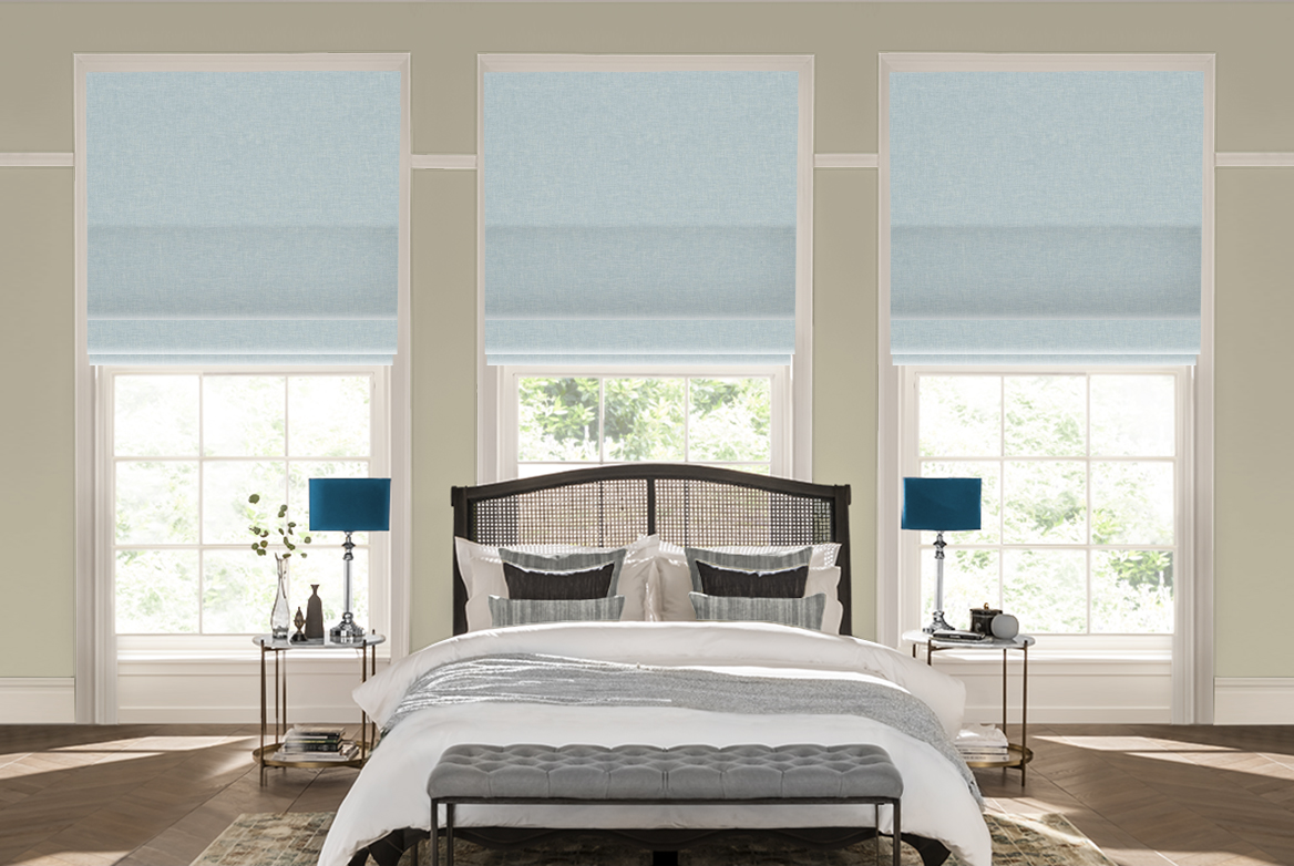 TS 2023 ROMAN BLINDS ROOMSET DIANELLA MIST